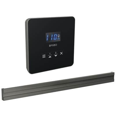 Brizo Other Square + Bilateral Steam Set - Lumicoat Luxe Steel
