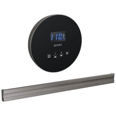 Brizo Other Round + Bilateral Steam Set - Lumicoat Black Onyx