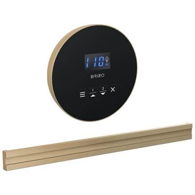 Brizo Other Round + Bilateral Steam Set - Lumicoat Luxe Gold