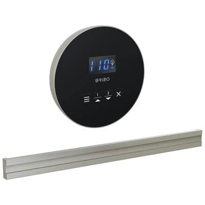 Brizo Other Round + Bilateral Steam Set - Lumicoat Luxe Nickel