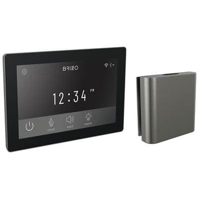 Brizo Other Digital + Square Steam Set - Lumicoat Luxe Steel by Brizo