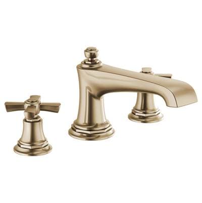 Brizo Rook Roman Tub Faucet - Less Handles - Luxe Gold
