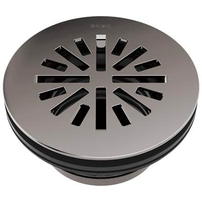 Brizo Other 4'' Prefab Round Shower Drain - Brilliance Black Onyx