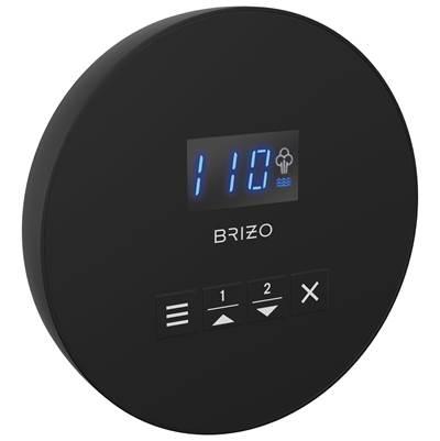 Brizo Other Mystixe Round Steam Control - Matte Black by Brizo
