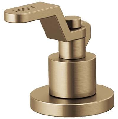Brizo Litze Widespread Lavatory Industrial Lever Handle Kit - Luxe Gold