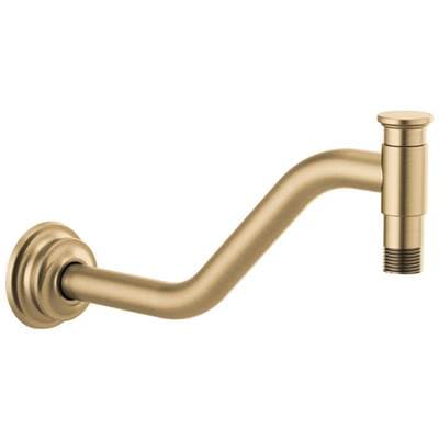 Brizo Invari 11'' Angled Shower Arm and Flange - Luxe Gold by Brizo