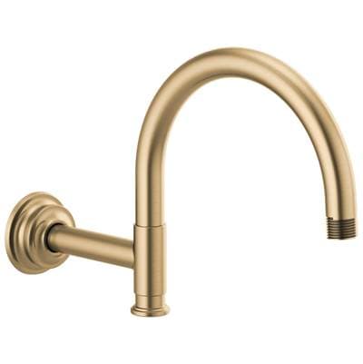 Brizo Invari 12 1/8'' Arc Shower Arm and Flange - Luxe Gold by Brizo