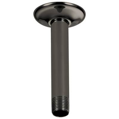 Brizo Other 6'' Ceiling Mount Shower Arm and Round Flange - Brilliance Black Onyx by Brizo