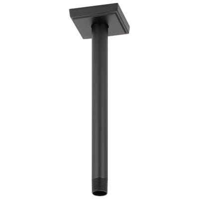 Brizo Universal Showering 10'' Ceiling Mount Shower Arm and Square Flange - Matte Black