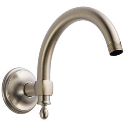 Brizo Universal Showering 10'' Classic Wall Mount Shower Arm and Flange - Brushed Nickel by Brizo