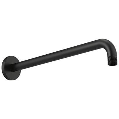 Brizo Universal Showering 16'' Linear Round Wall Mount Shower Arm and Flange - Matte Black