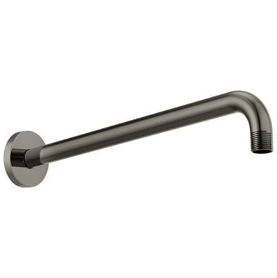 Brizo Universal Showering 16'' Linear Round Wall Mount Shower Arm and Flange - Brilliance Black Onyx