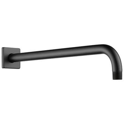 Brizo Universal Showering 16'' Linear Square Wall Mount Shower Arm and Flange - Matte Black by Brizo