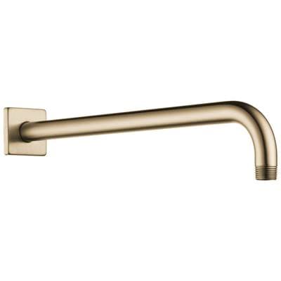 Brizo Universal Showering 16'' Linear Square Wall Mount Shower Arm and Flange - Luxe Gold