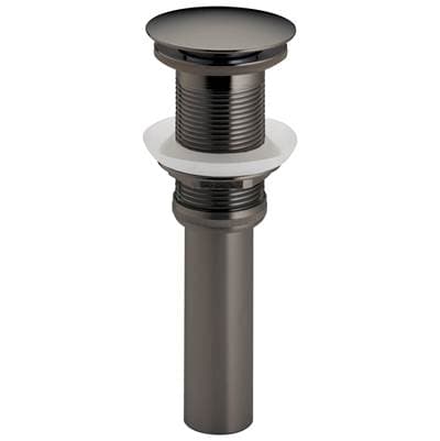 Brizo Other Push Button Pop-up Lavatory Drain Without Overflow - Brilliance Black Onyx by Brizo