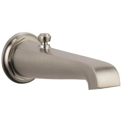 Brizo Rook Tub Spout - Pull-up Diverter - Luxe Nickel by Brizo