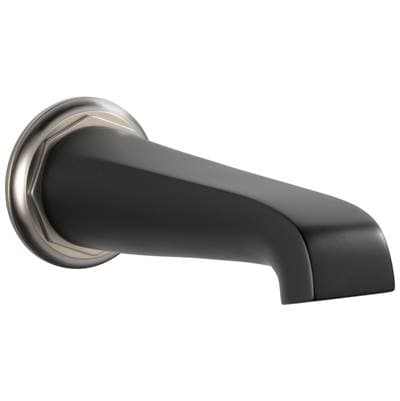 Brizo Rook Non-diverter Tub Spout - Luxe Nickel/matte Black