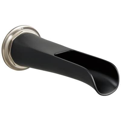 Brizo Rook Non-diverter Tub Spout - Luxe Nickel/matte Black