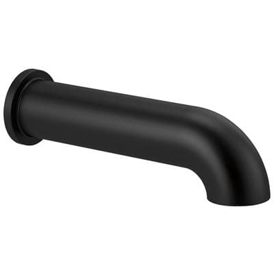 Brizo Universal Showering Linear Round Non-diverter Tub Spout - Matte Black