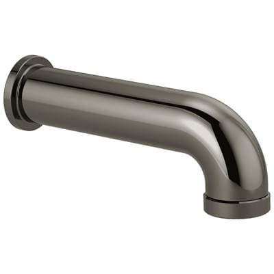Brizo Universal Showering Linear Round Diverter Tub Spout - Brilliance Black Onyx by Brizo