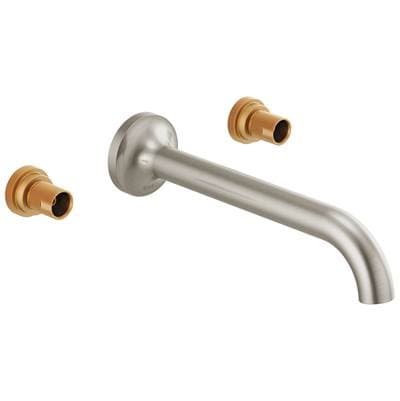 Brizo Odin Two-handle Wall Mount Lavatory Faucet - Less Handles - Brushed Nickel