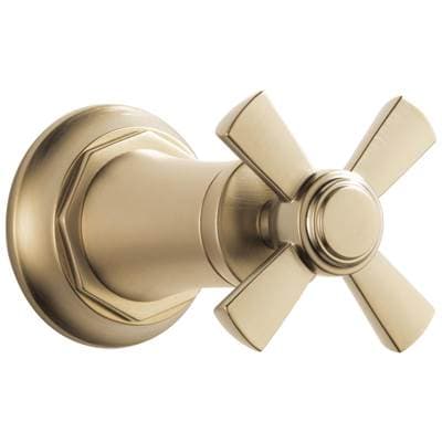Brizo Rook Sensori Volume Control Trim - Cross - Luxe Gold