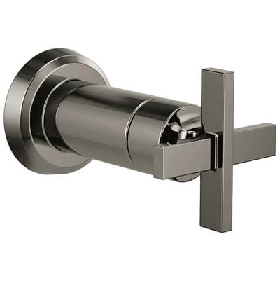 Brizo Levoire Sensori Volume Control Trim Cross - Brilliance Black Onyx