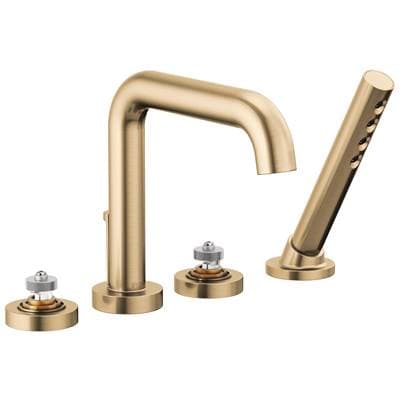 Brizo Litze Roman Tub with Handshower - Less Handles - Luxe Gold by Brizo