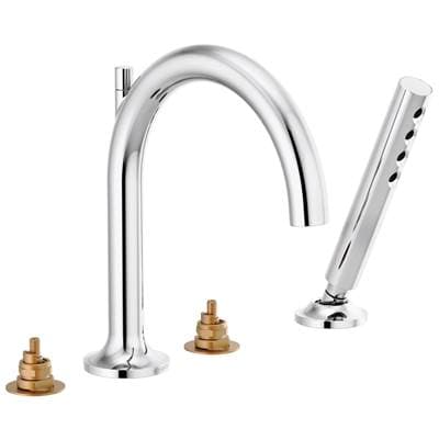 Brizo Odin Roman Tub Faucet with Handshower - Less Handles - Chrome