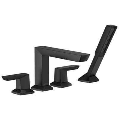 Brizo Vettis Roman Tub Faucet with Handshower - Matte Black