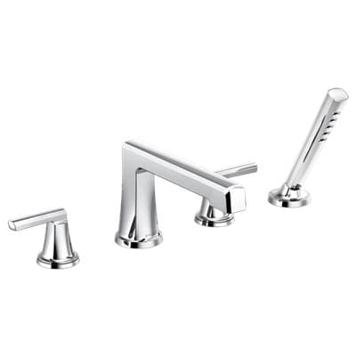 Brizo Levoire Roman Tub Faucet with Handshower - Less Handles - Chrome