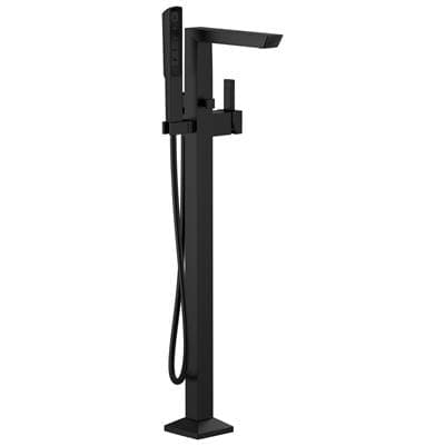 Brizo Vettis Single-handle Floor Mount Tub Filler - Matte Black by Brizo