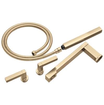Brizo Frank Lloyd Wright Two-handle Wall Mount Tub Filler Lever Handle Kit - Luxe Gold by Brizo