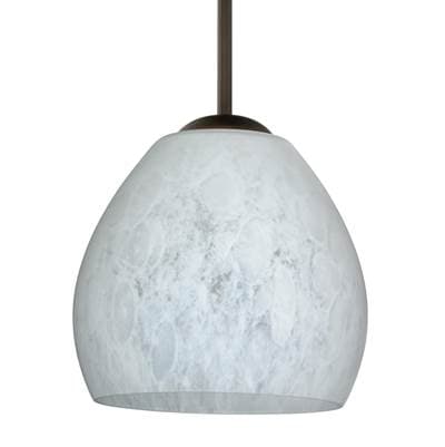 Besa Lighting Bolla Cord Pendant, Carrera, Bronze Finish, 1X40W Candelabra