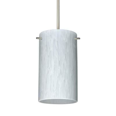 Besa Lighting Stilo 7 Cord Pendant, Carrera, Satin Nickel Finish, 1X40W Medium Base