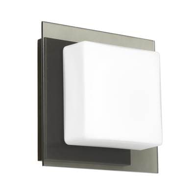 Besa Lighting Alex Mini Sconce, Opal, Smoke, Bronze Finish, 1X50W G9