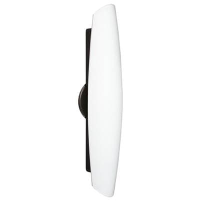 Besa Lighting Aero 21 Wall Sconce, Opal Matte, Bronze Finish, 3X60W A15 Medium Base