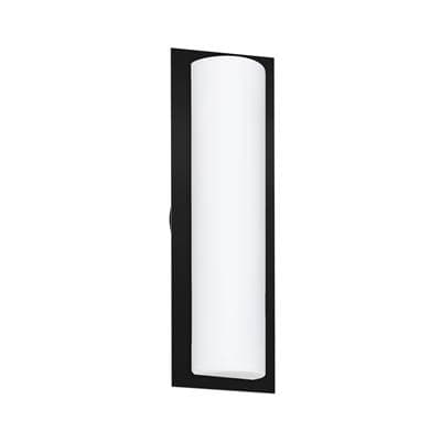 Besa Lighting Barclay 18 Outdoor Sconce, Opal Matte, Black Finish, 1X5W Led by Besa Lighting