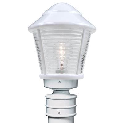 Besa Lighting Costaluz, 3100 Series Post, White 1X75W Medium Base by Besa Lighting