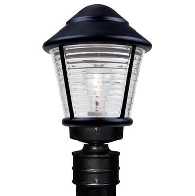 Besa Lighting Costaluz, 3100 Series Post, Black 1X75W Medium Base
