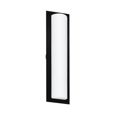 Besa Lighting Barclay 22 Outdoor Sconce, Opal Matte, Black Finish, 3X40W Medium Base