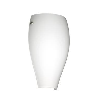 Besa Lighting Chelsea Wall Sconce, Opal Matte, Polished Nickel Cap Finish, 1X8W Led - Polished...