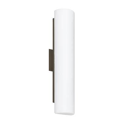 Besa Lighting Baaz 20 Wall Sconce, Opal Matte, Bronze Finish, 3X40W Medium Base