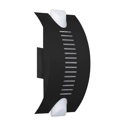 Besa Lighting Bando Sconce, Opal, Black, 1X10W Led