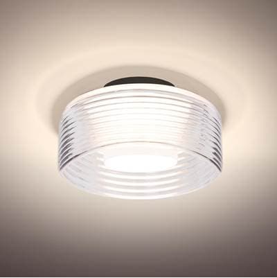 Besa Lighting Belu Ceiling, Clear Shade, Black Finish, 1X5W Led by Besa Lighting