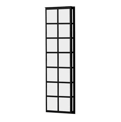 Besa Lighting Bree 38 Outdoor Sconce, White Acrylic, Black Finish, 2X11W Led