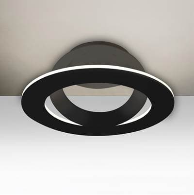 Besa Lighting Cue Ceiling, Black Finish, 1X15W Led