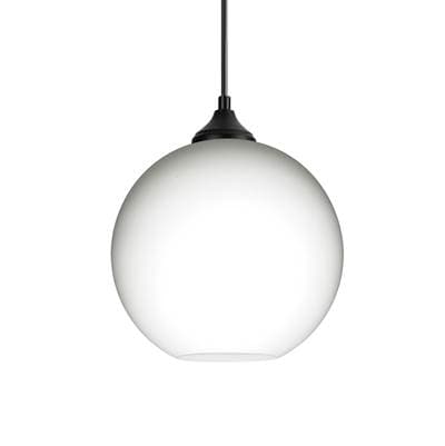 Besa Lighting Coco 8 Outdoor Pendant, Opal Matte, Black Finish, 1X 60W Max E26 Base
