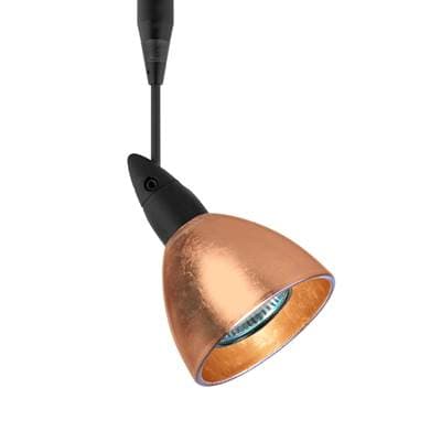 Besa Lighting Divi Spotlight, Copper Foil, Black Finish, 1X50W Max Gu5.3 Base