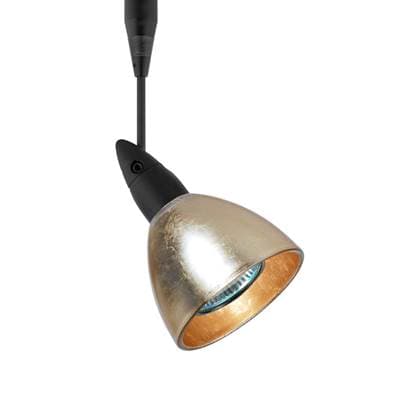 Besa Lighting Divi Spotlight, Gold Foil, Black Finish, 1X50W Max Gu5.3 Base by Besa Lighting